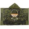 Green Camo Kids Hooded Towel (Personalized)