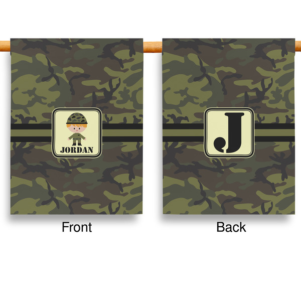 Green Camo House Flags - Double Sided - APPROVAL