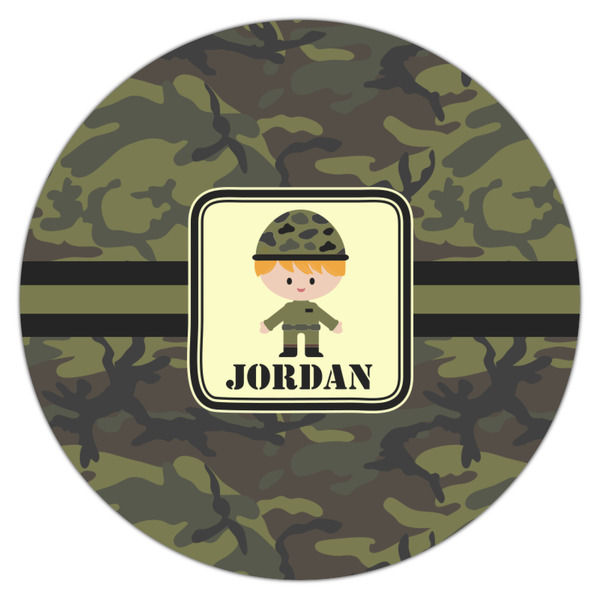 Green Camo Icing Circle - Medium - Single