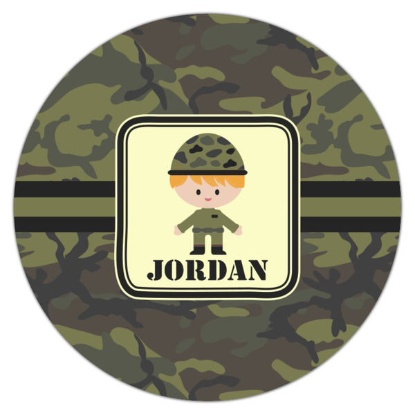 Green Camo Icing Circle - Small - Single