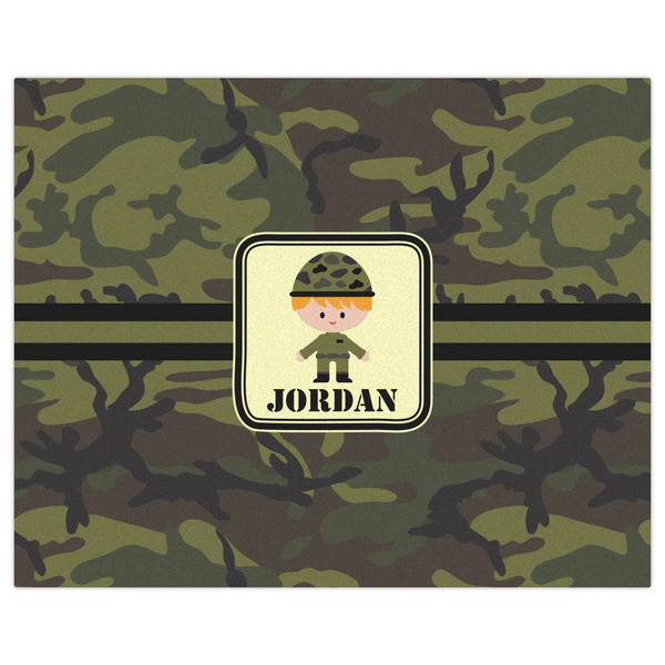 Green Camo Indoor / Outdoor Rug - 8'x10' - Front Flat