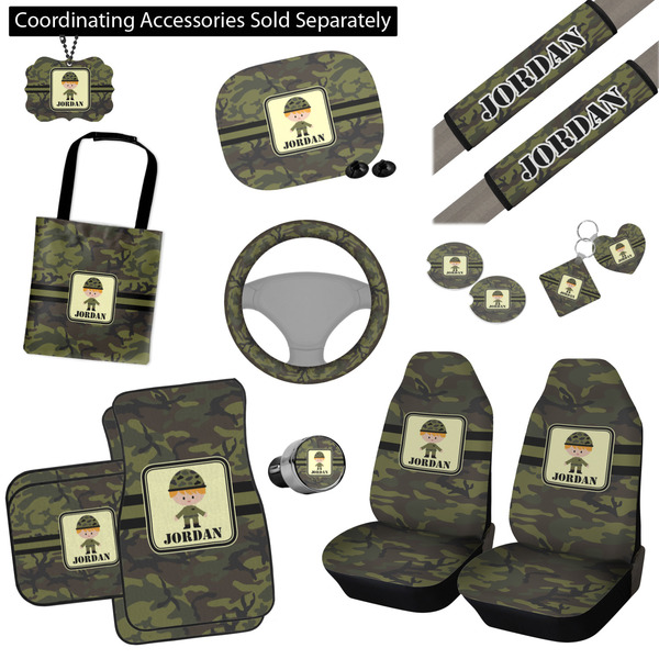 Green Camo Interior Car Accessories