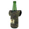 Green Camo Jersey Bottle Cooler - ANGLE (on bottle)