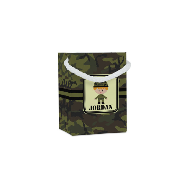Custom Green Camo Jewelry Gift Bags - Gloss (Personalized)