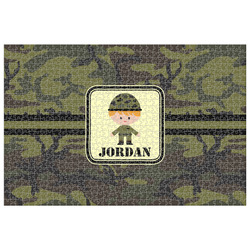 Green Camo 1014 pc Jigsaw Puzzle (Personalized)