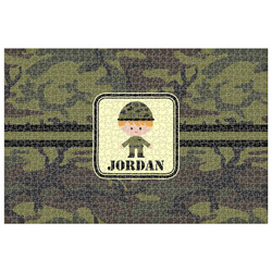 Green Camo Jigsaw Puzzle - 1000-piece (Personalized)