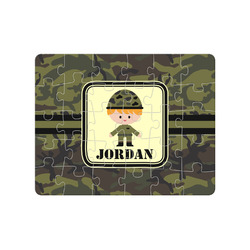 Green Camo Jigsaw Puzzles (Personalized)