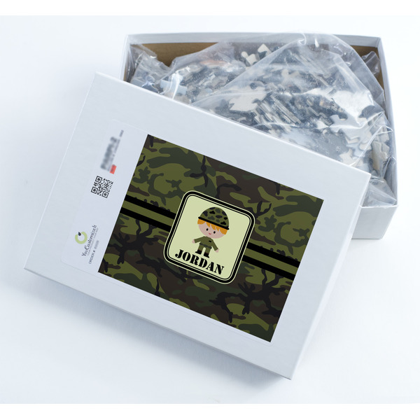 Green Camo Jigsaw Puzzle 500 Piece - Box