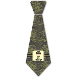 Green Camo Iron On Tie - 4 Sizes w/ Name or Text