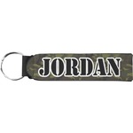 Green Camo Neoprene Keychain Fob (Personalized)