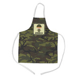 Green Camo Kid's Apron w/ Name or Text