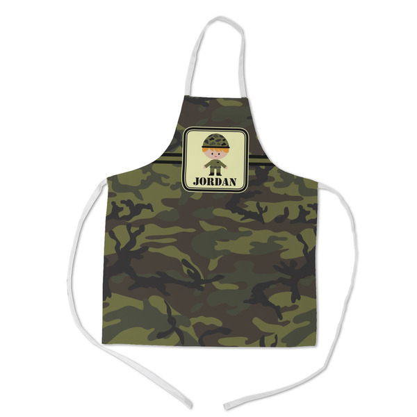 Custom Green Camo Kid's Apron w/ Name or Text
