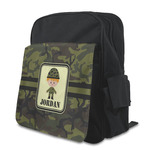Green Camo Preschool Backpack (Personalized)