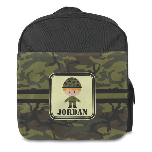 Green Camo Kids Backpack - Front