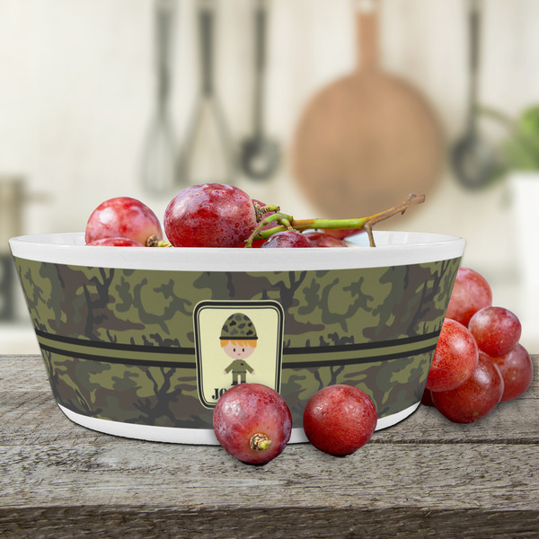 Green Camo Kids Bowls - LIFESTYLE