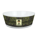 Green Camo Kid's Bowl (Personalized)