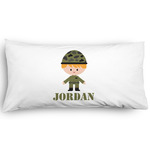 Green Camo Pillow Case - King - Graphic (Personalized)