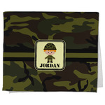 Green Camo Kitchen Towel - Poly Cotton w/ Name or Text