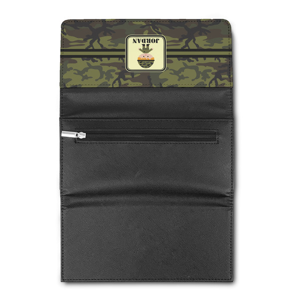 Green Camo Ladies Wallet (Open)