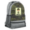 Green Camo Large Backpack - Gray - Angled View