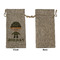 Green Camo Large Burlap Gift Bags - Front Approval
