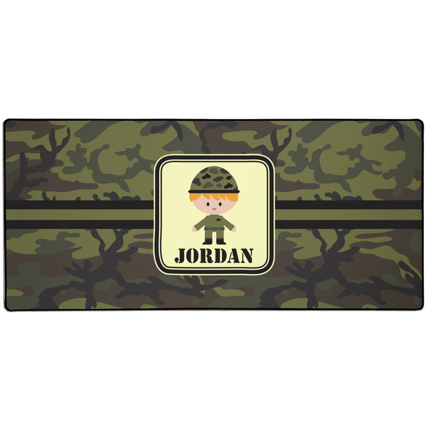 Green Camo Large Gaming Mats - APPROVAL