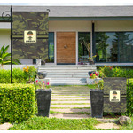 Green Camo Large Garden Flag - Single Sided (Personalized)