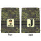 Green Camo Large Laundry Bag - Front & Back View