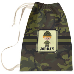 Green Camo Laundry Bag - Large (Personalized)