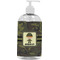 Green Camo Plastic Soap / Lotion Dispenser (16 oz - Large - White) (Personalized)