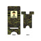 Green Camo Large Phone Stand - Front & Back