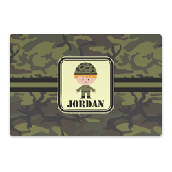 Green Camo Large Rectangle Car Magnet (Personalized)