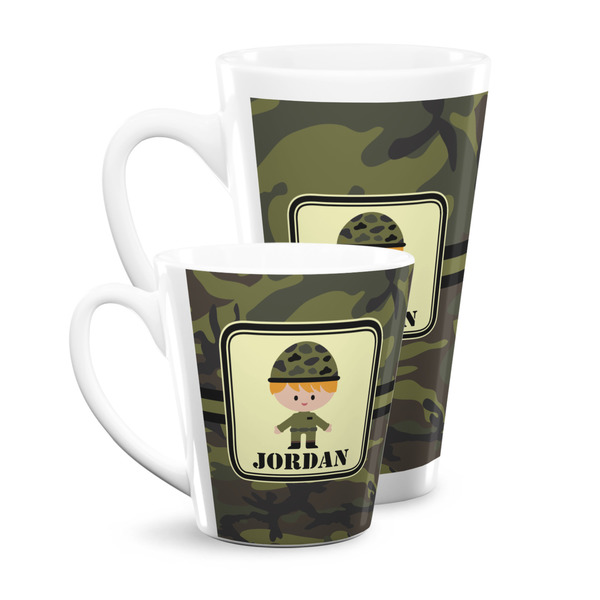 Green Camo Latte Mugs Main