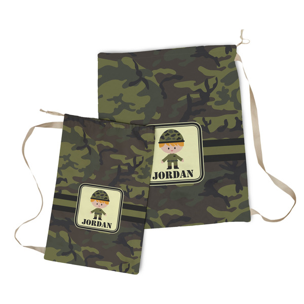 Green Camo Laundry Bag - Both Bags