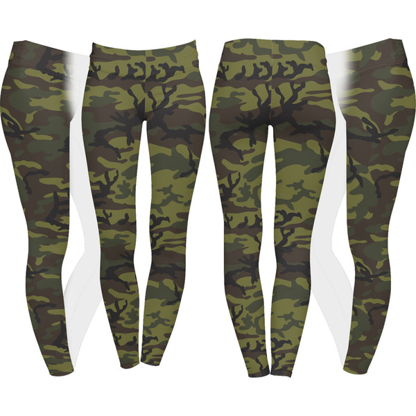 Green Camo Leggings Turn Around - Apvl