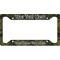 Green Camo License Plate Frame (Personalized)