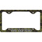 Green Camo License Plate Frame - Style C