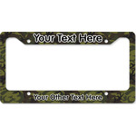 Green Camo License Plate Frame - Style B (Personalized)