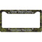 Green Camo License Plate Frame Wide
