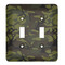 Green Camo Personalized Light Switch Cover (2 Toggle Plate)