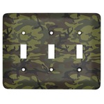 Green Camo Light Switch Cover (3 Toggle Plate)