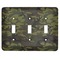 Green Camo Light Switch Covers (3 Toggle Plate)