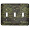 Green Camo Light Switch Cover (3 Toggle Plate)