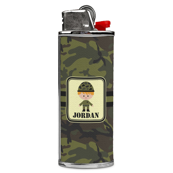 Custom Green Camo Case for BIC Lighters (Personalized)