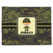 Green Camo Single-Sided Linen Placemat - Single w/ Name or Text
