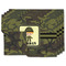 Green Camo Linen Placemat - MAIN Set of 4 (double sided)