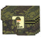 Green Camo Double-Sided Linen Placemat - Set of 4 w/ Name or Text