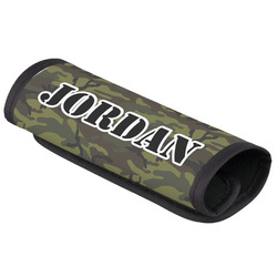 Green Camo Luggage Handle Cover (Personalized)