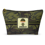 Green Camo Makeup Bag - Small - 8.5"x4.5" (Personalized)