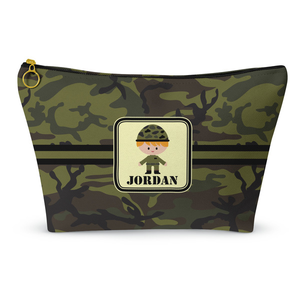 Custom Green Camo Makeup Bag - Small - 8.5"x4.5" (Personalized)